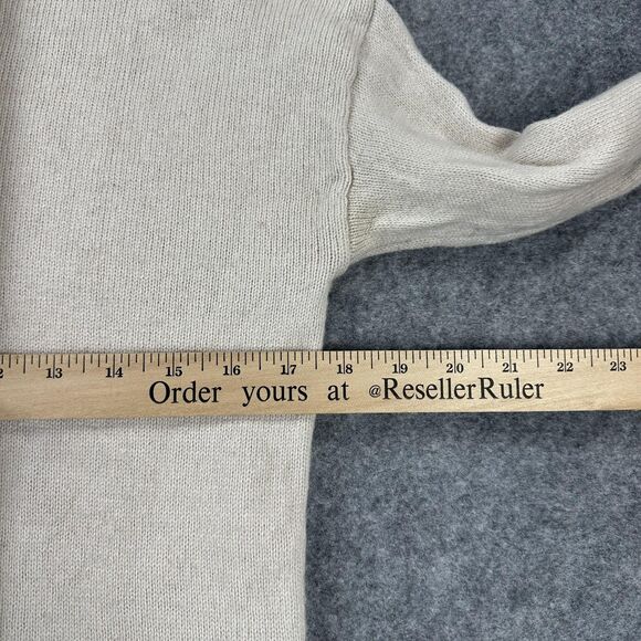 Goodthreads Sweater Womens S Beige Hi Low Hem Tunic Long Sleeve Cashmere Blend - Picture 7 of 9